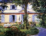 Edouard Manet Wall Art - The House at Rueil 2